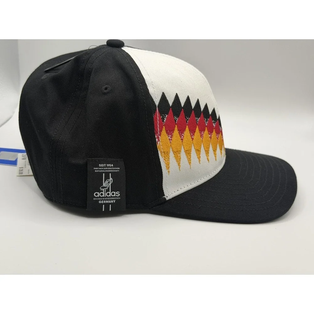 adidas DFB SB CAP KE6702 Snapback Hat OSFM Black White Soccer Germany
